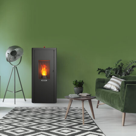 Estufa a Pellet digital Ecotronk Venecia  9kw  90m2